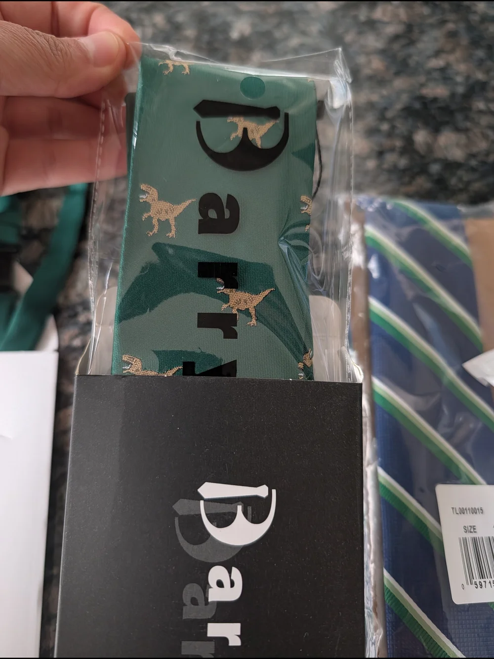 Boys Adjustable Ties - Green, Dino, Blue, Striped
